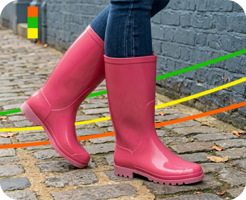 botas de lluvia de moda